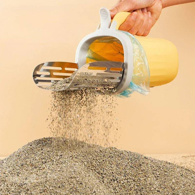 cat poop scoop integrated color blocked - Empire P.E