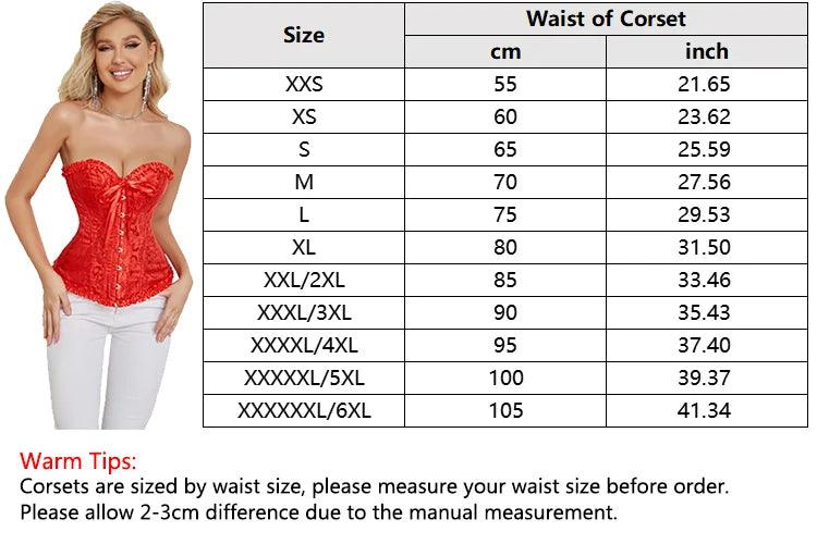 Women Sexy Lingerie Floral Lace Boned Corsage - Empire P.E