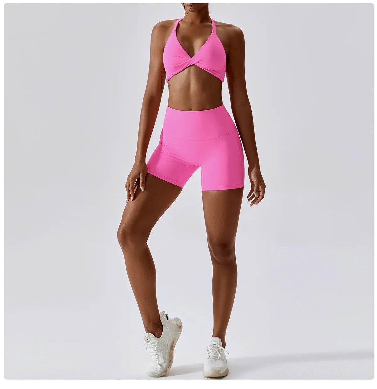 Yoga Set Women's Tracksuit Fitness Sports Set Workout Clothes For Women Gym Set Women Outfits Sports Bra Yoga Pants Yoga Suit - Empire P.E