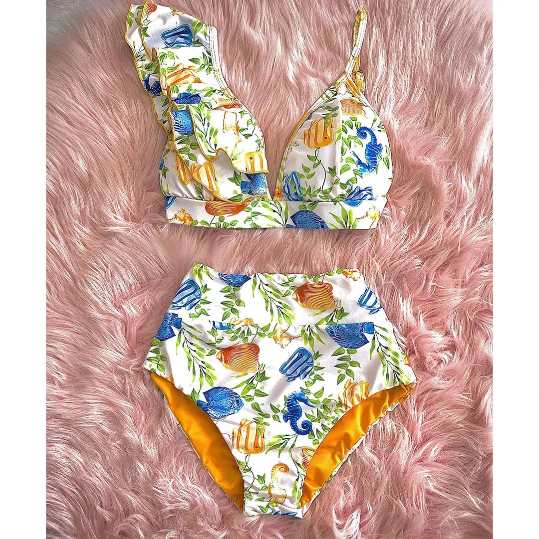 2025 New High Waist Bikini Swimsuit - Empire P.E