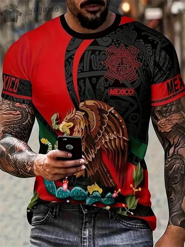 T shirts Tops Short Sleeve Tee Man T-shirt Personalized T-shirt Mexican Style Graphic T shirts Clothes Men Vintage Clothes Top - Empire P.E