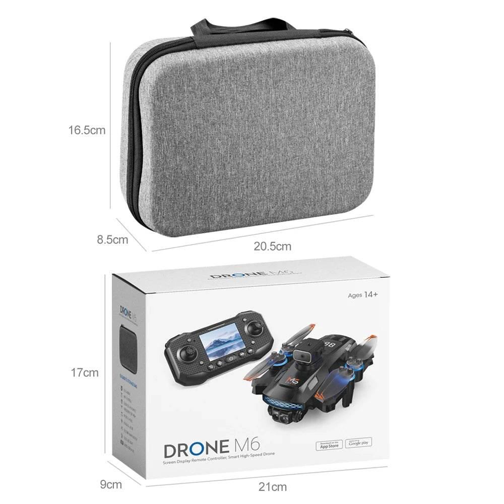 For Xiaomi M6 Drone Professional 8K Camera Drone 5G WIFI FPV UAV With screen remote control RC Dron avoidance Aerial Quadcopter - Empire P.E