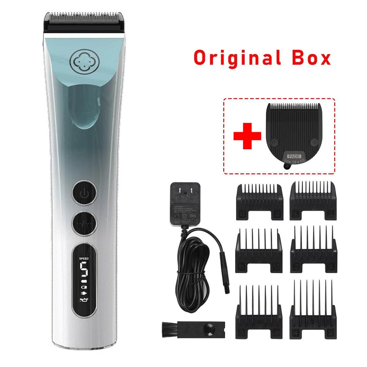 Madeshow 982F 986F Newest Rechargeable High Speed Motor Cordless Waterproof Detachable Electric Body Hair Trimmer for Men - Empire P.E