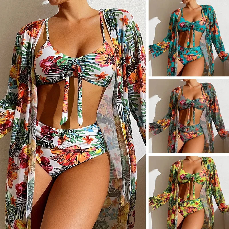 Women's Beach Bikinis Three Pieces Bikini Set - Empire P.E