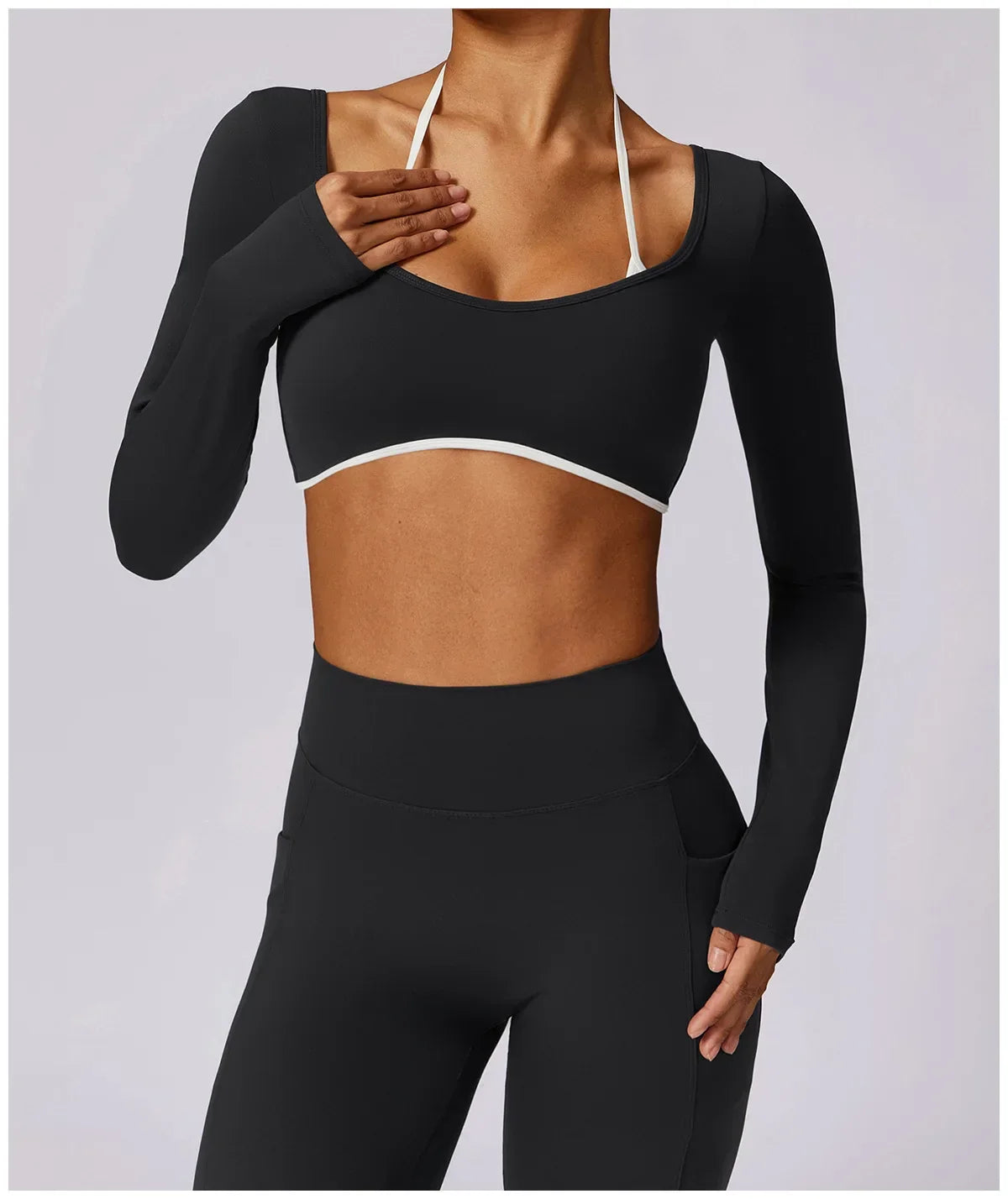 Yoga Set 2PCS Women Sportswear Push Up Workout Clothes - Empire P.E