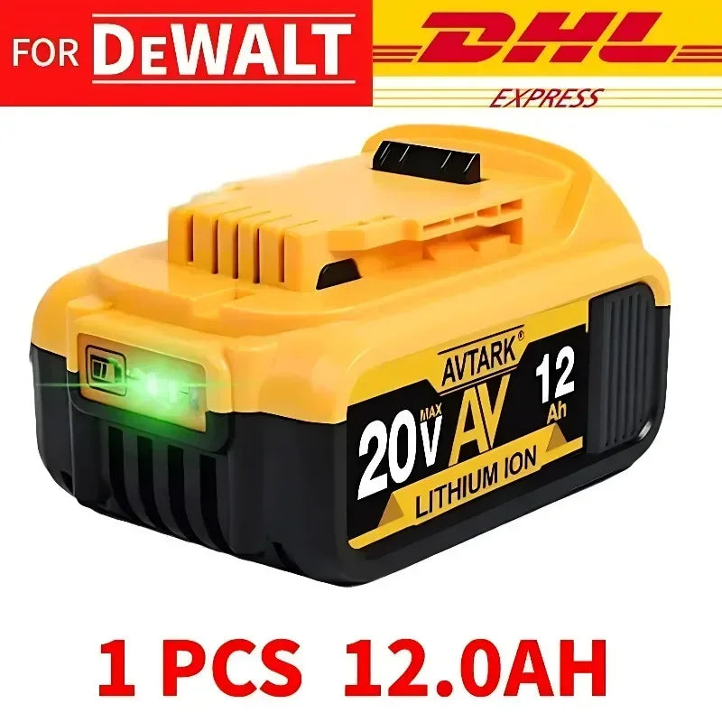Replacement 20V Battery 12AH Rechargeable Lithium-ion Battery for DEWALT 20V Flexvolt DCB200 DCB201 DCB206 - Empire P.E