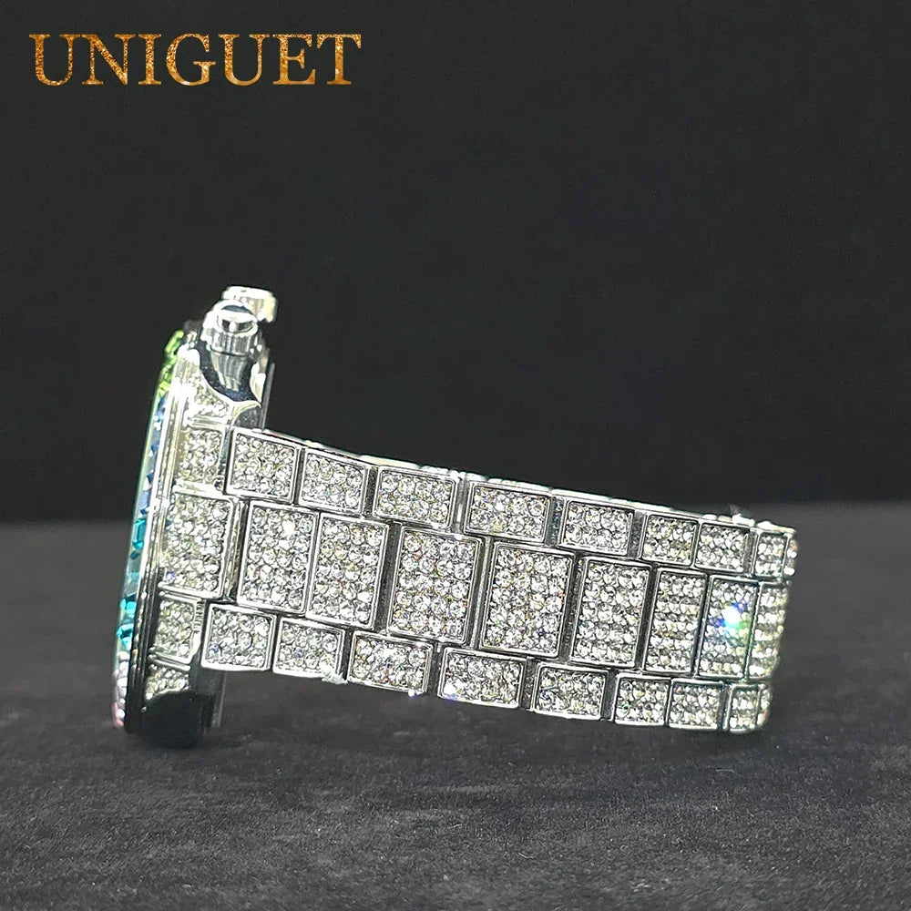 Men's Watch Colorful Diamond Luxury Style - Empire P.E