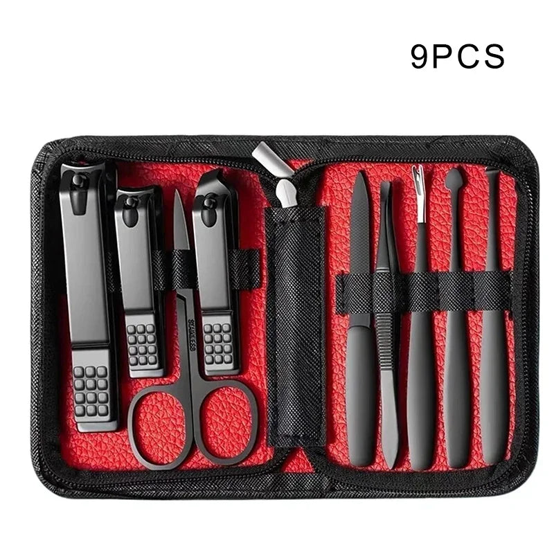 9/40 pcs Full Function Manicure Set, Stainless SteelNail Clippers Pedicure Kit - Empire P.E