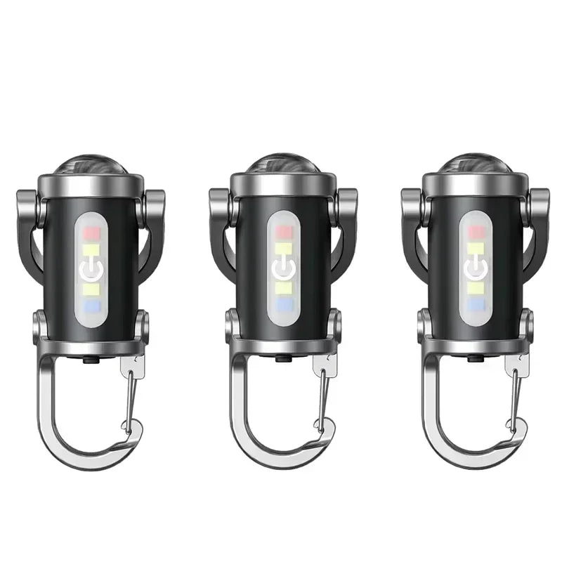 Bright COB LED Keychain Flashlight-Multifunctional USB Rechargeable - Empire P.E