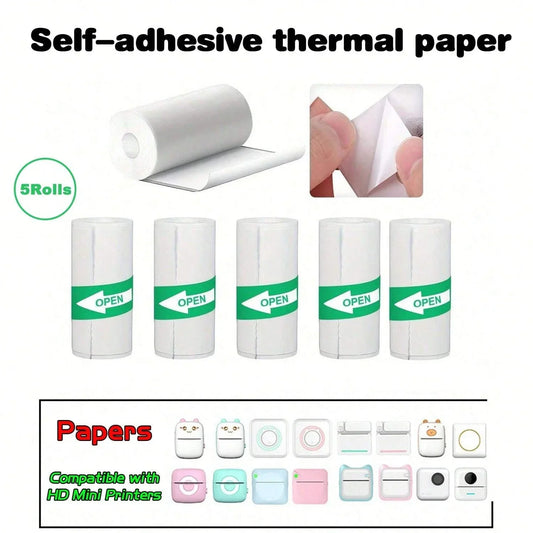 Rolls Of Self-Adhesive Paper Portable Thermal For Printer - Empire P.E