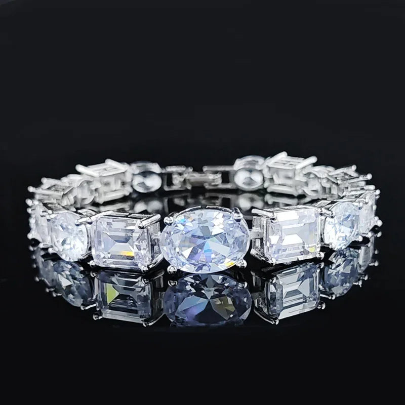 Lab Diamond Bangle Bracelet - Empire P.E