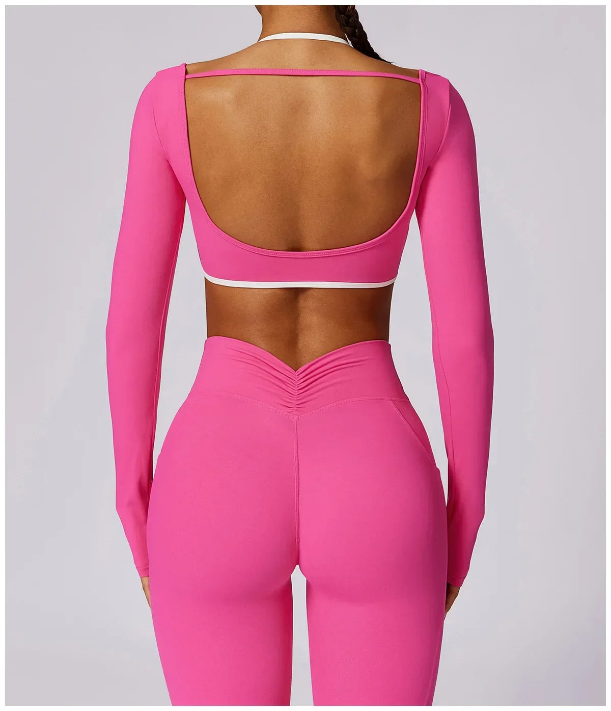 Yoga Set 2PCS Women Sportswear Push Up Workout Clothes - Empire P.E