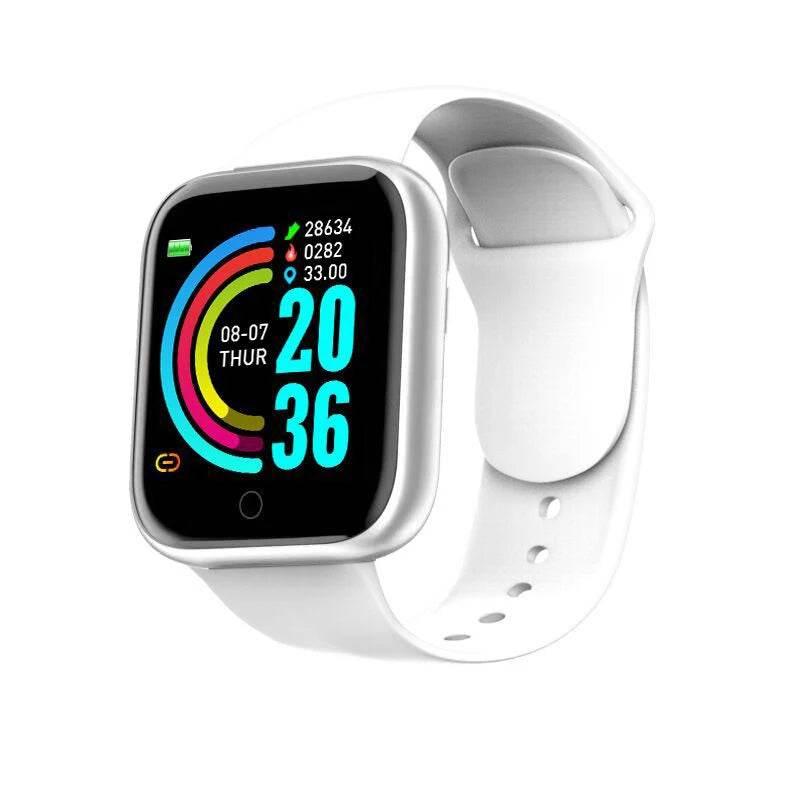 Multifunctional Smart Watch Men Women Bluetooth Connected Phone Music Fitness Sports Bracelet Sleep Monitor Y68 Smartwatch D20 - Empire P.E