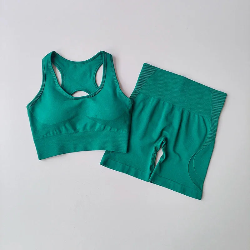 2 PCS Women's Seamless Yoga Set Sexy Sport - Empire P.E