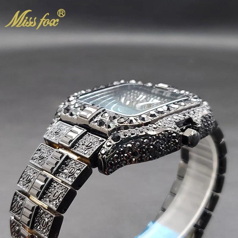 Diamond Men's Quartz Watch With Auto Date Waterproof Wristwatches - Empire P.E
