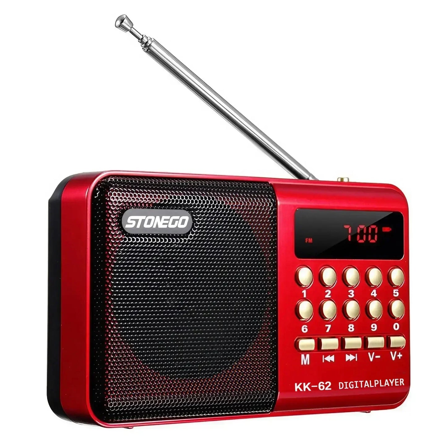 2 size Mini Portable Radio Handheld Rechargeable Digital FM USB TF MP3 Player - Empire P.E