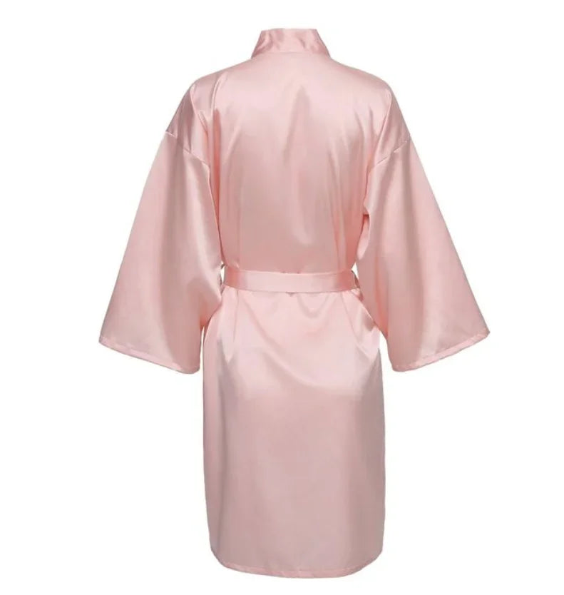 Satin Bridesmaid Bathrobe - Empire P.E