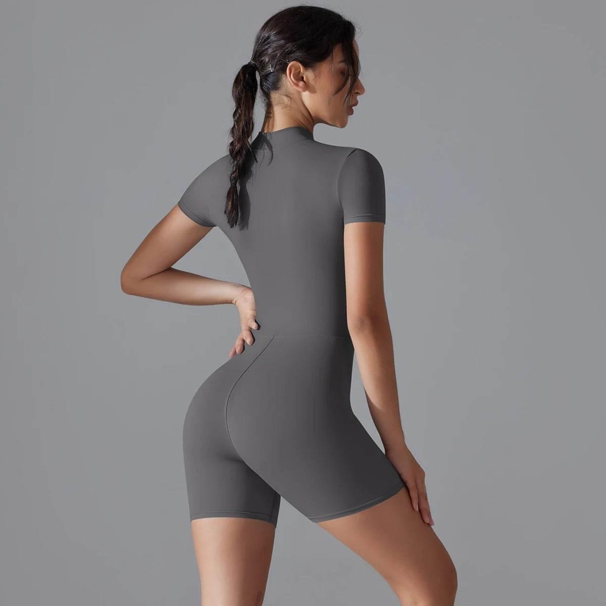 Women Bodysuits Fitness Sports Bodysuit Yoga Suit Breathable Quick Drying Sports Yoga Clothing Women's Gym Push Up Workout - Empire P.E