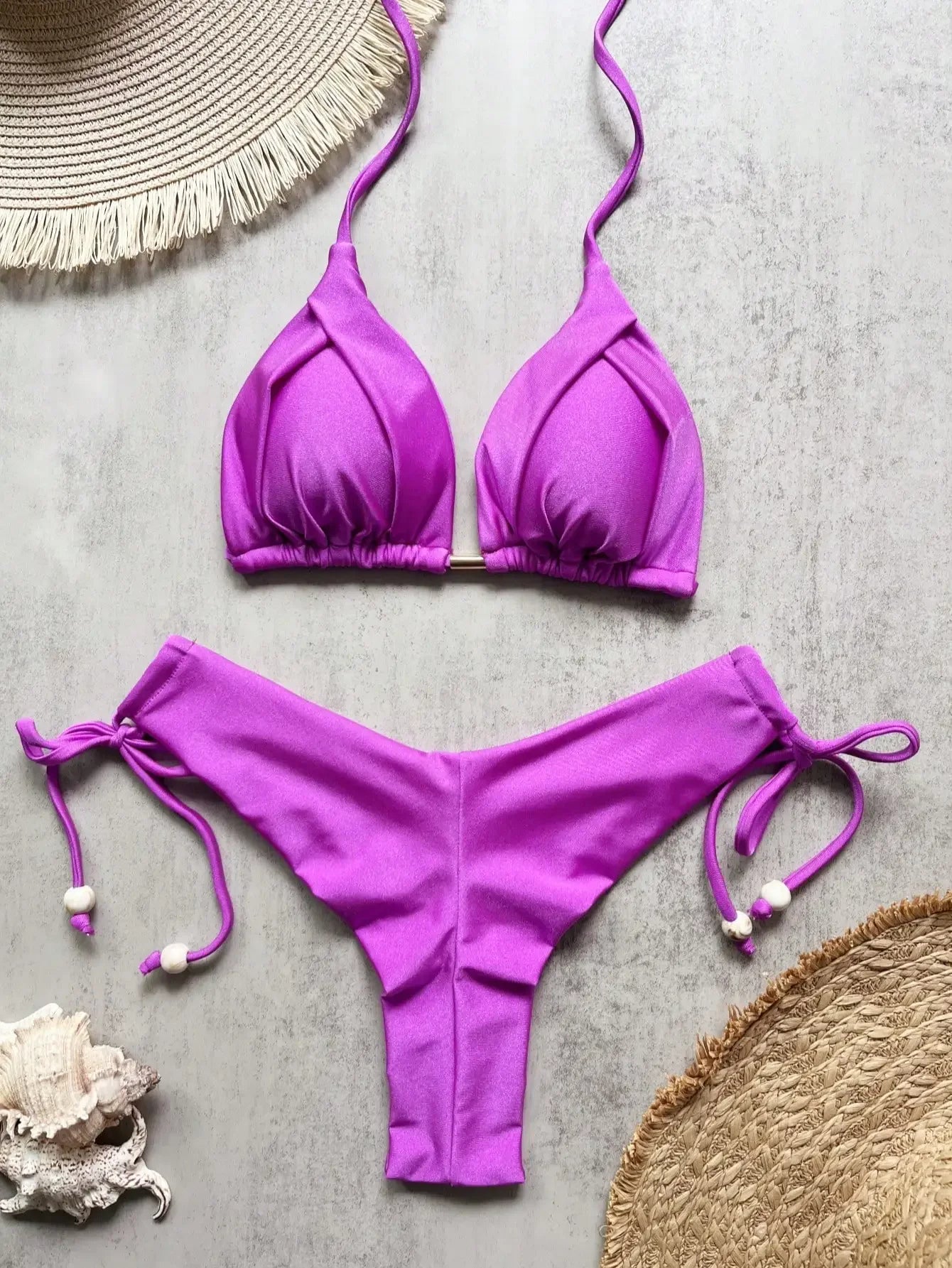 Sexy 13 Color Triangle Bathing Suit for Women Brazilian Beach Bikini Set - Empire P.E