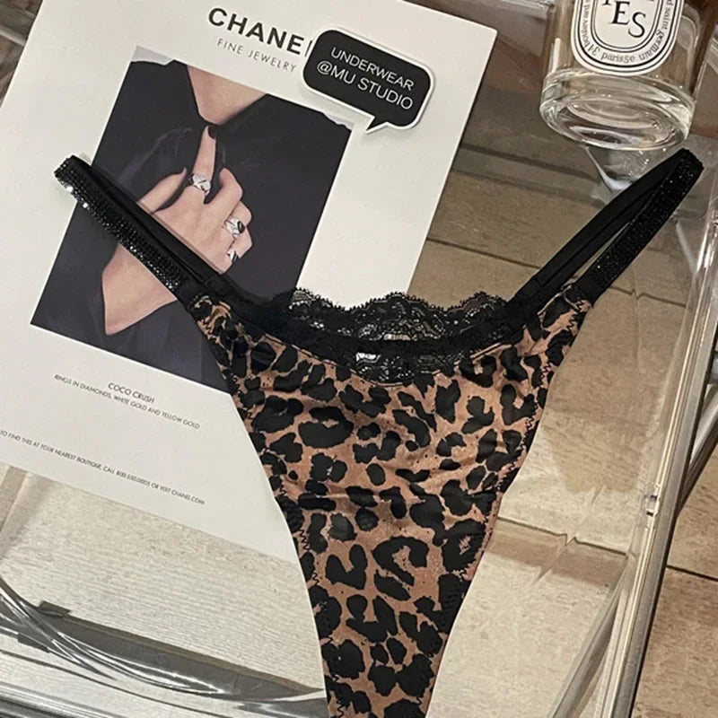Lace Rhinestone Sexy Women Panties Seamless Underwear - Empire P.E