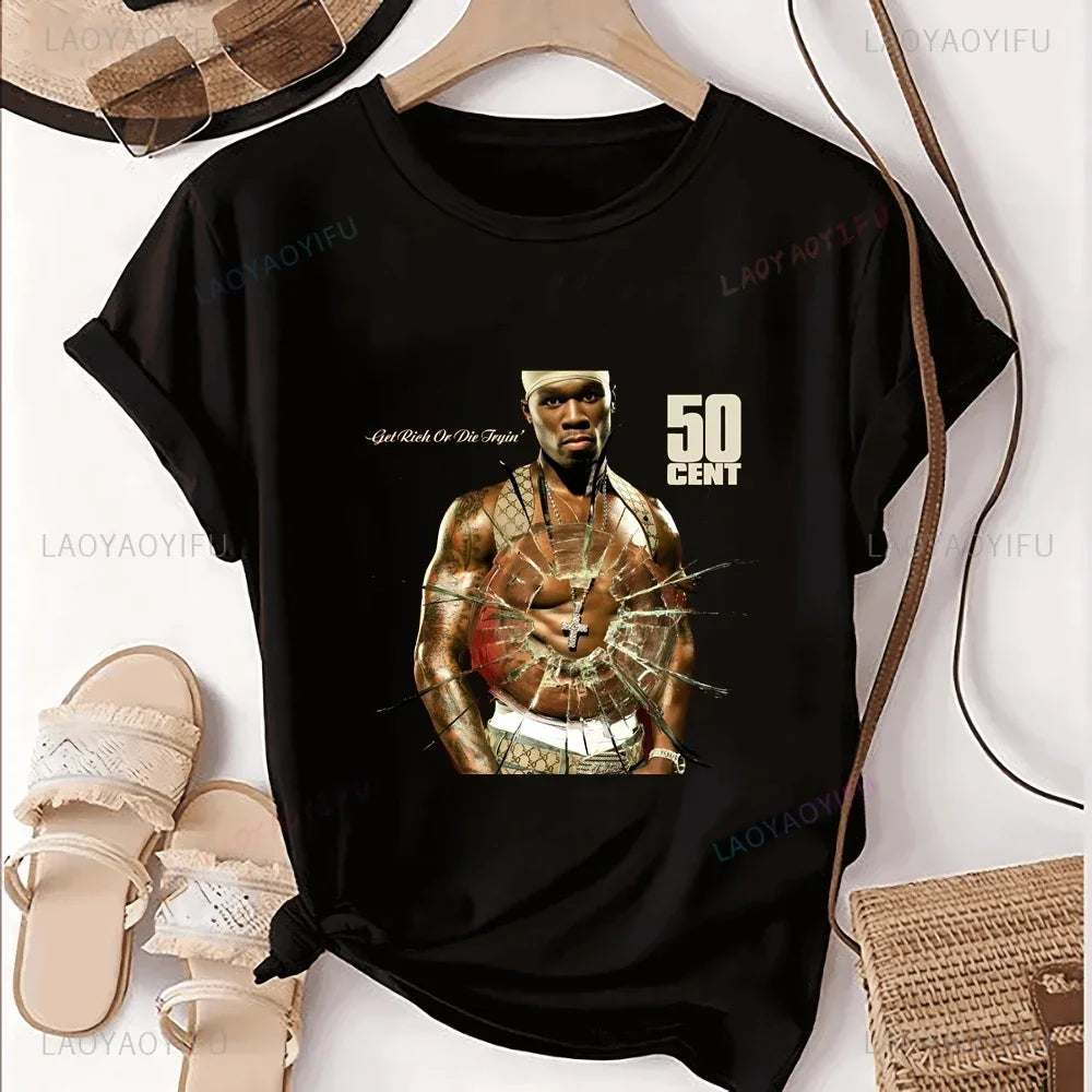 50 Cent Rap Print T-shirt Top 50 Cent Trend - Empire P.E