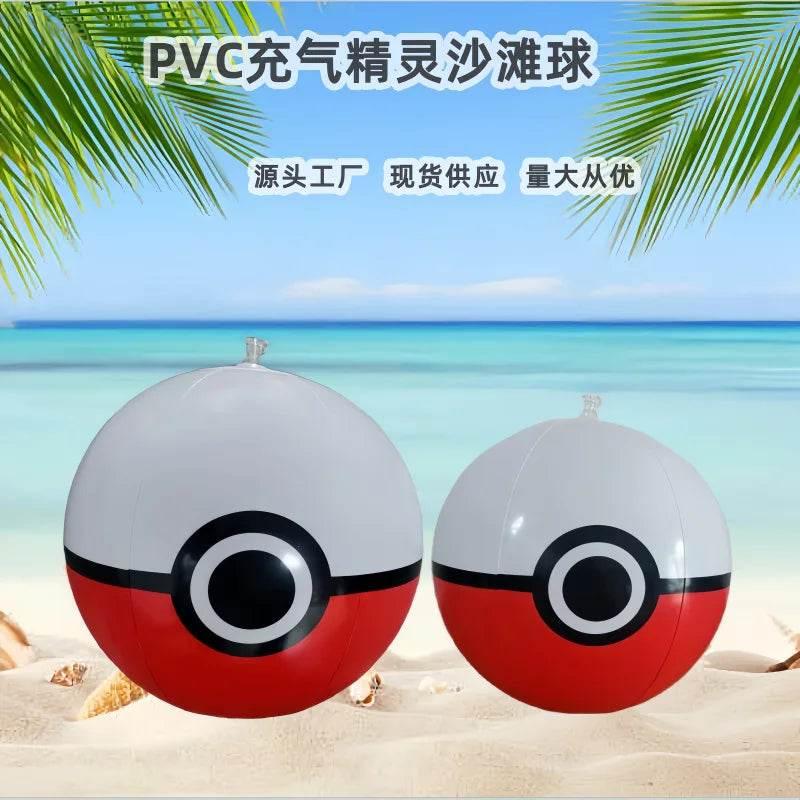 1PCS Pokeball Inflatable Beach Ball 30CM 40CM Balloons Football Swimming Pool Beach Party Decoration Sports Ball Fun Toy - Empire P.E