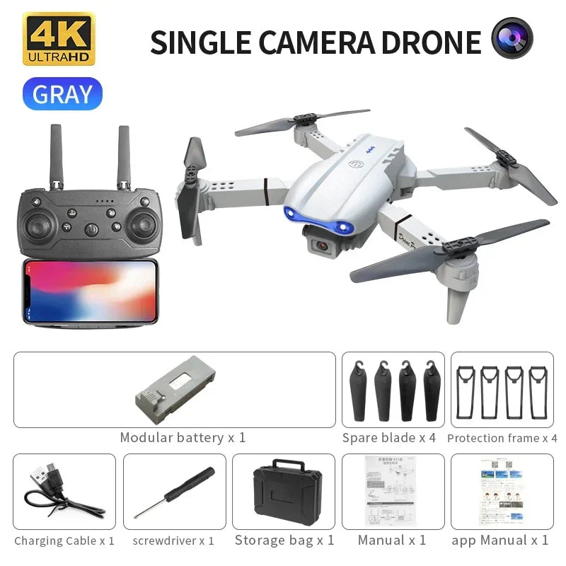 Foldable Mini Drone E99 K3 Pro - 4K Dual Camera - Empire P.E
