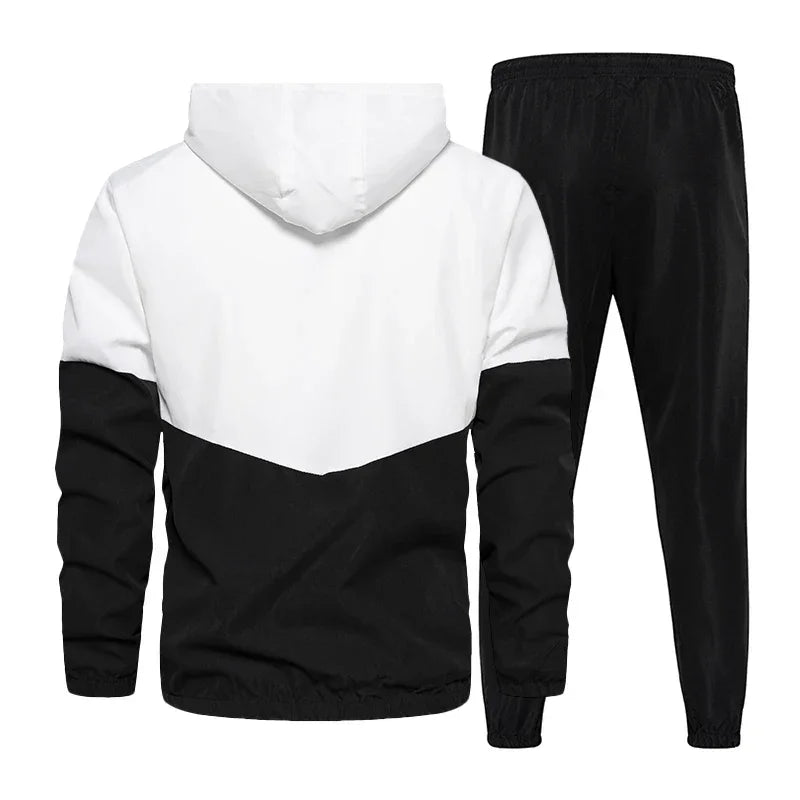 Men Tracksuit Casual Set Mens