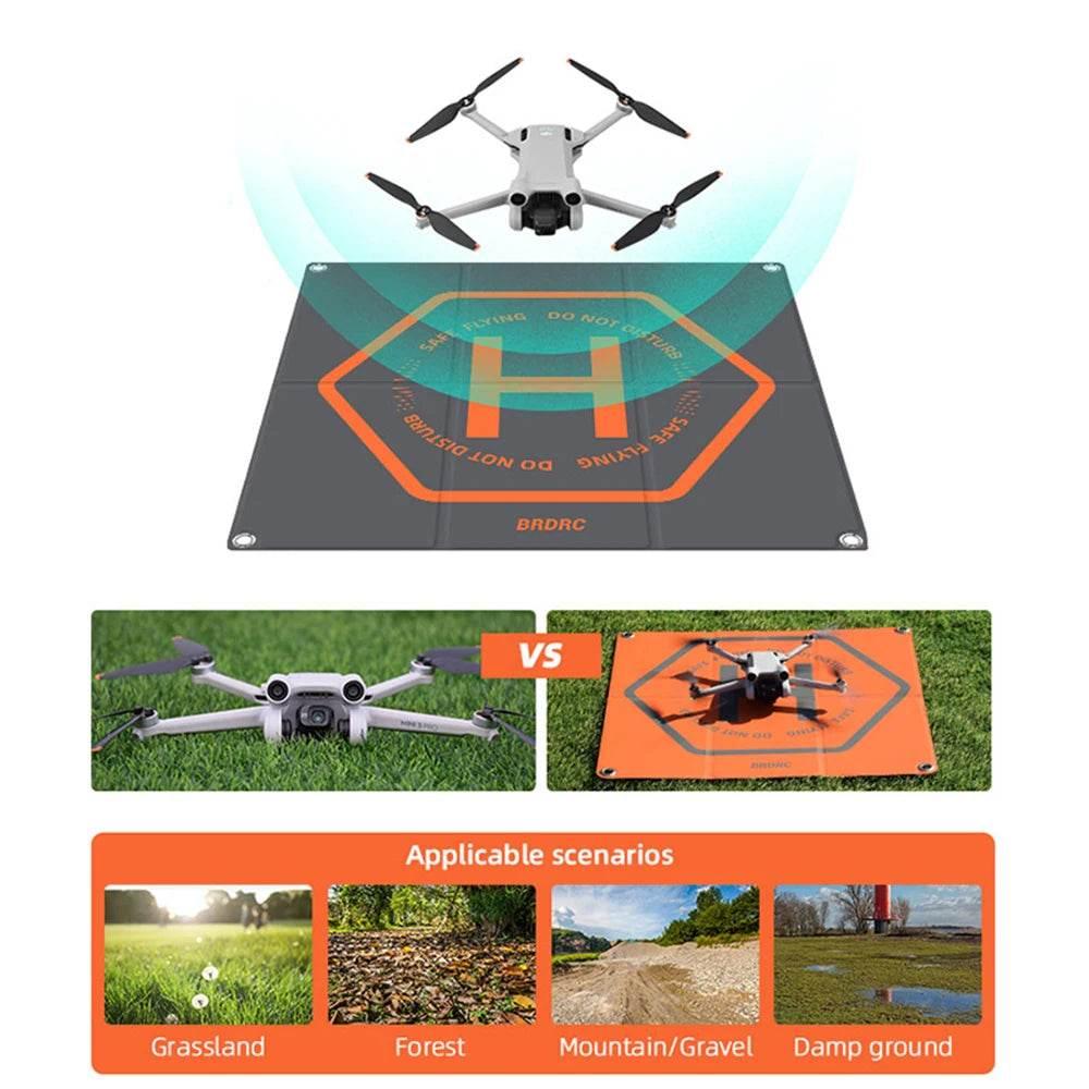 BRDRC Foldable Landing Pads for DJI Air 3S/3/NEO/Mini 4 Pro/3 Pro/4K/AVATA 2/ FIMI X8 MINI V2 Drone Mat Quadcopters Accessories - Empire P.E