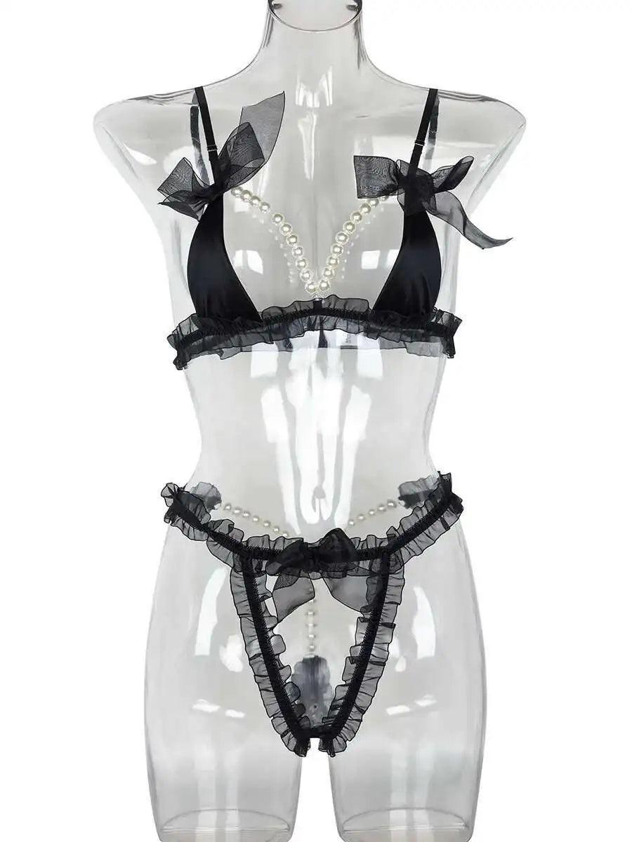 Sexy Beaded Lace Open Crotch - Empire P.E