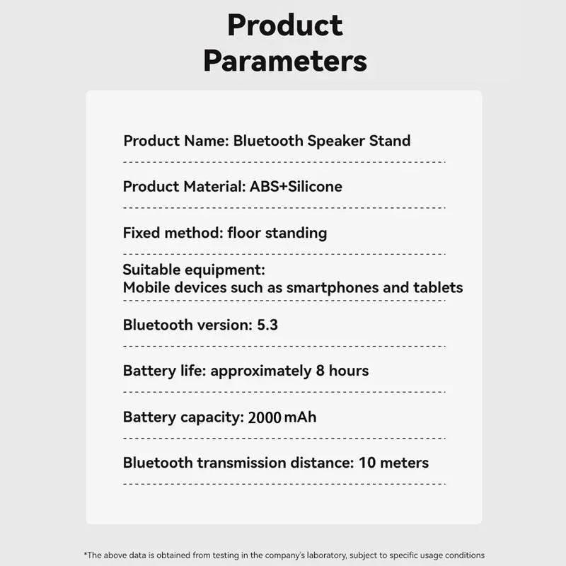 New Cell Phone Holder Stand With LDE Light Bluetooth Speaker Adjustable Tablet Bracket Support Portable Wireless Loudspeaker - Empire P.E