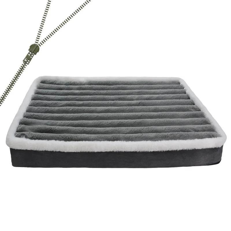 Dog Bed Mat with Zipper Remolvable Pet Mattress for Dog Sleeping Mat Washable Dog Mattress Pet Pad Cushion for Small Medium Pet - Empire P.E