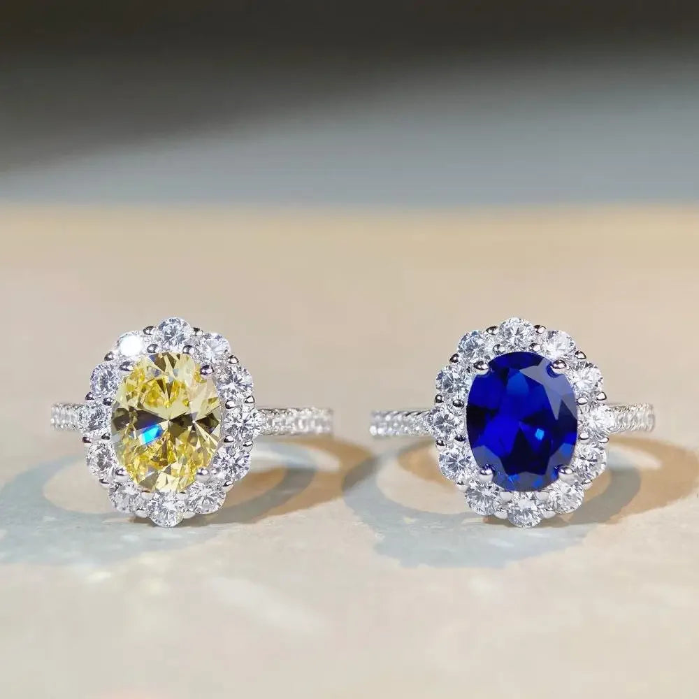 S925 Sterling Silver Egg Ring for Women - Empire P.E