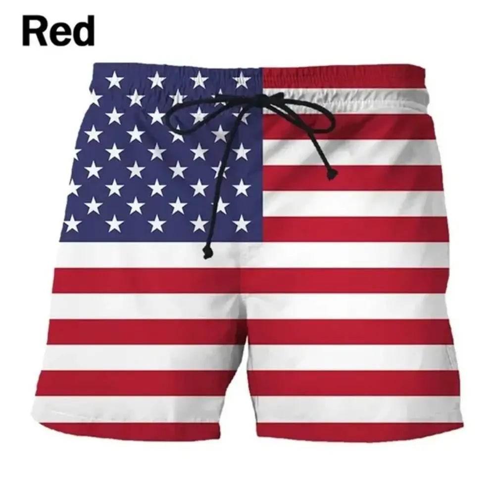 2024 Germany United States British Flag Beach Shorts Men's 3D Printed - Empire P.E