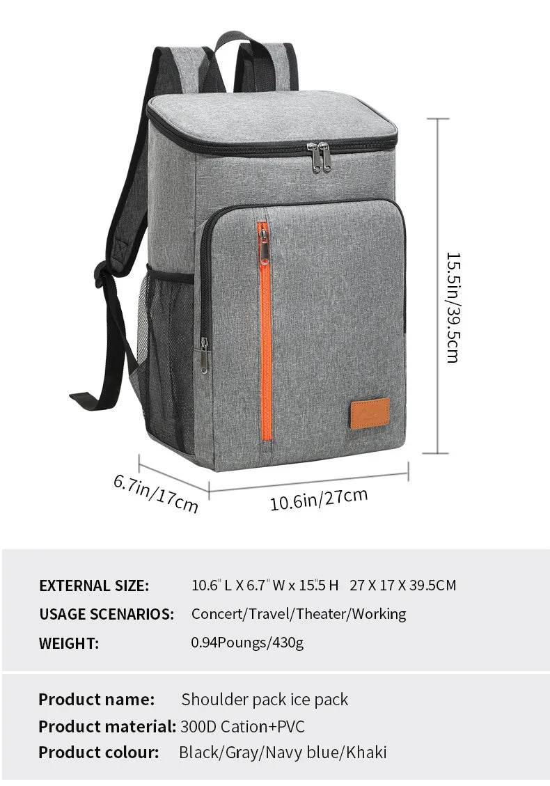 Outdoor Cooler Picnic Thermal Backpacks Insulated Bag Beach Sports Hiking Backpack Camping Lunch Travel Fridge Pouch Picnic Bag - Empire P.E