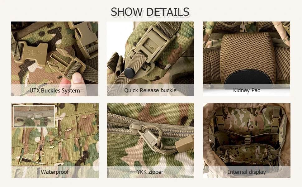 Military ILBE Army Large Rucksack with Detacheable Tactical Assault Backpack - Empire P.E