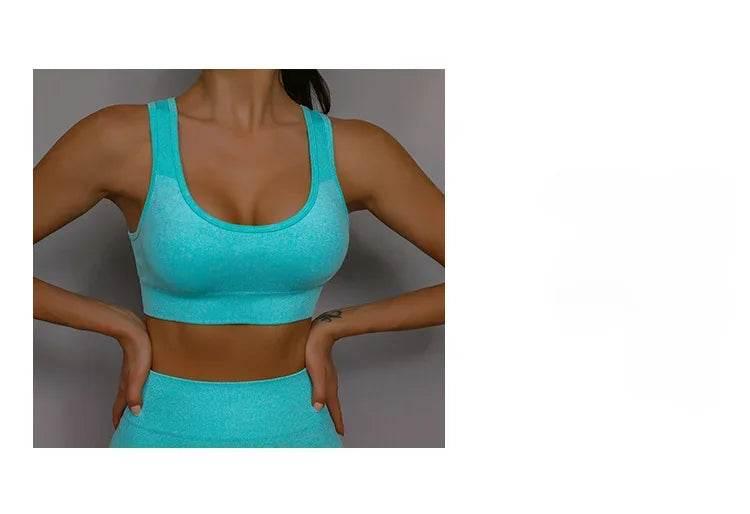 Yoga Suit Yoga Sports Underwear Women's Fitness Suit Vest Running Sports Yoga Shorts Set Yoga Set Workout Set - Empire P.E