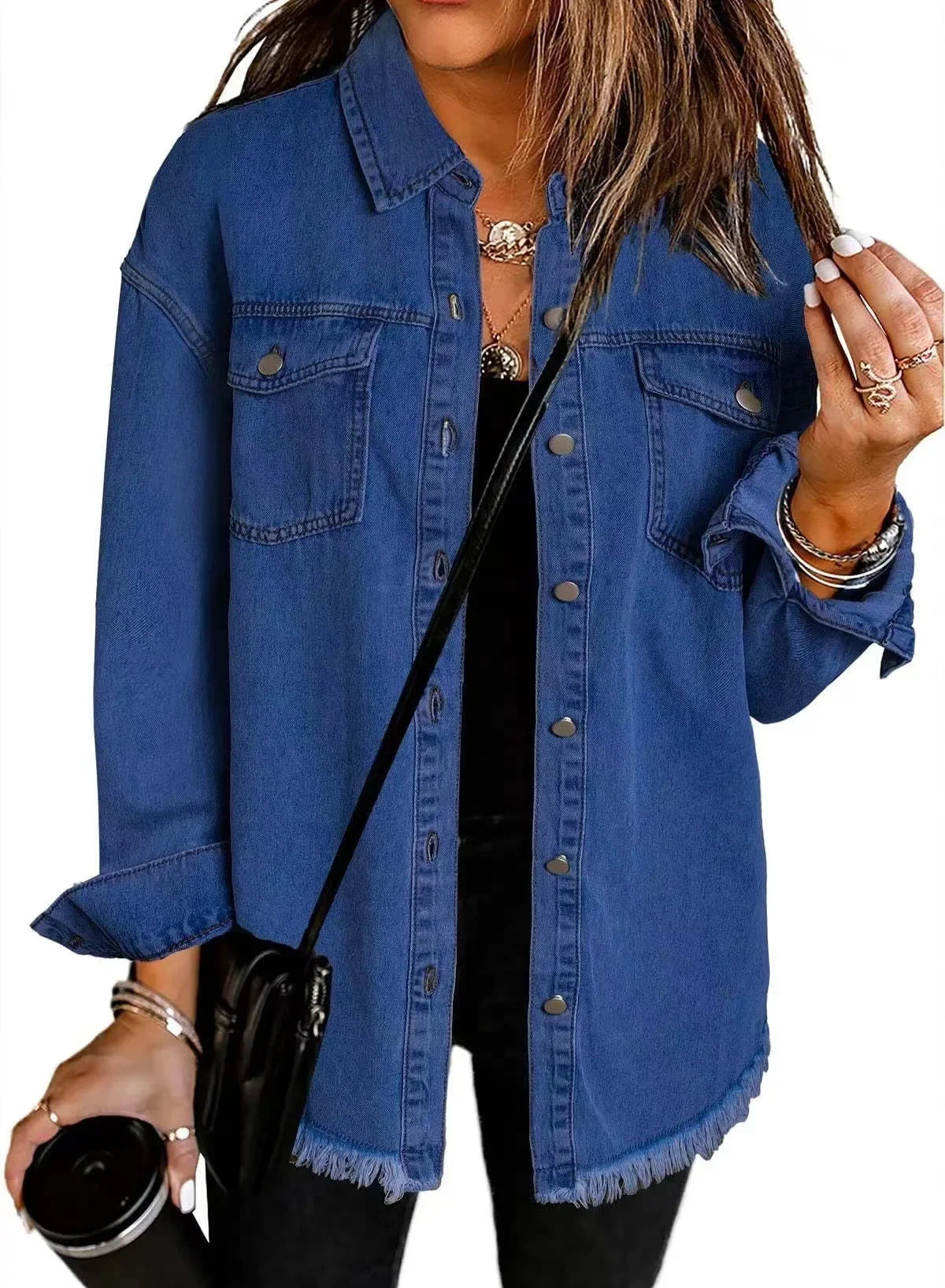 Women Denim Coat Shirt