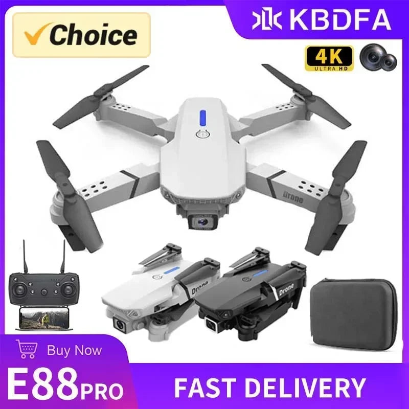 2023 New E88 Pro WIFI FPV Drone Wide Angle HD 4K 1080P Camera - Empire P.E