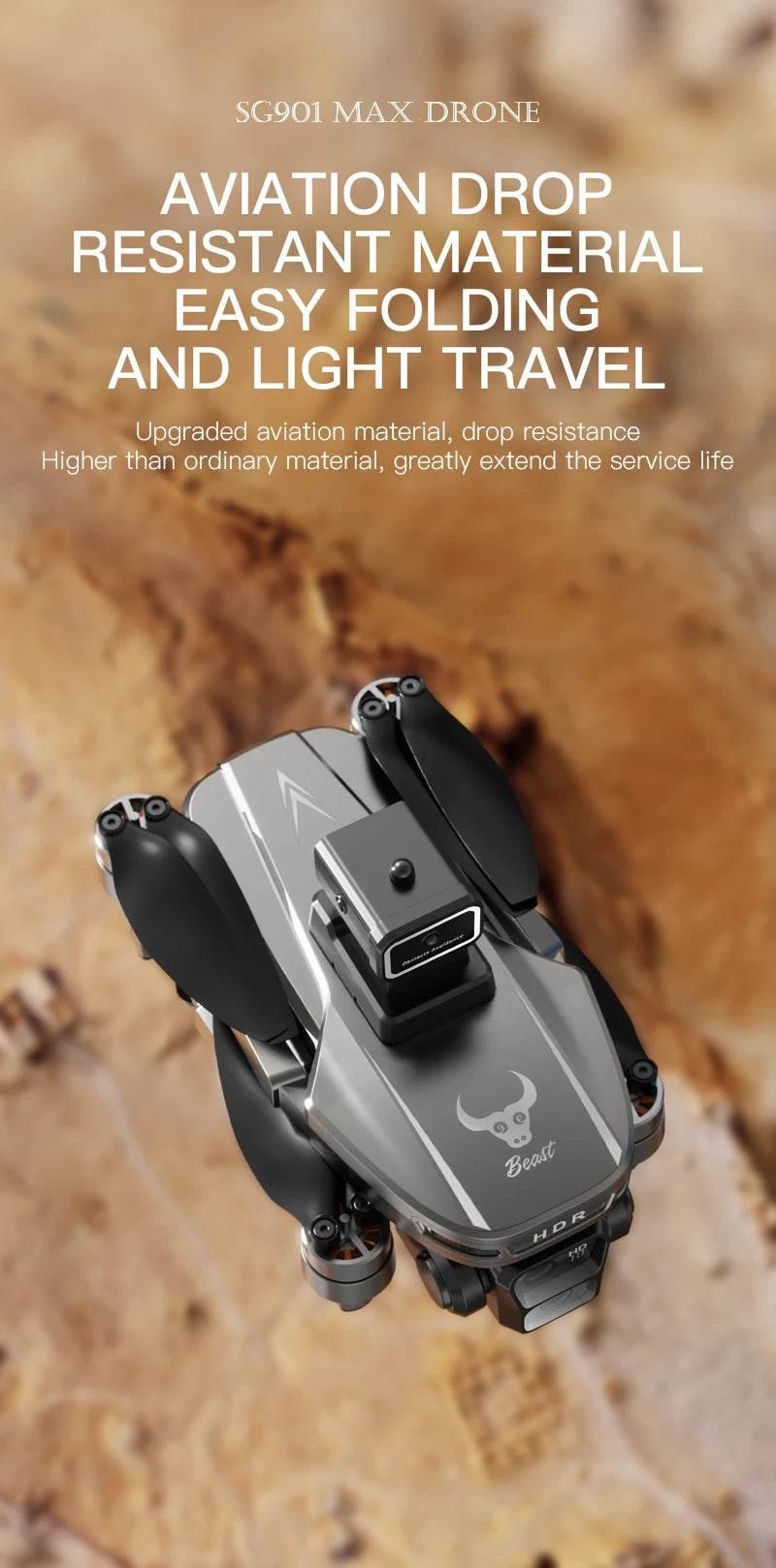 New SG901 MAX GPS Drone Professional 8K Camera Aerial FPV Brush Avoiding Obstacle with Large Screen Remote Control Folding Dron - Empire P.E