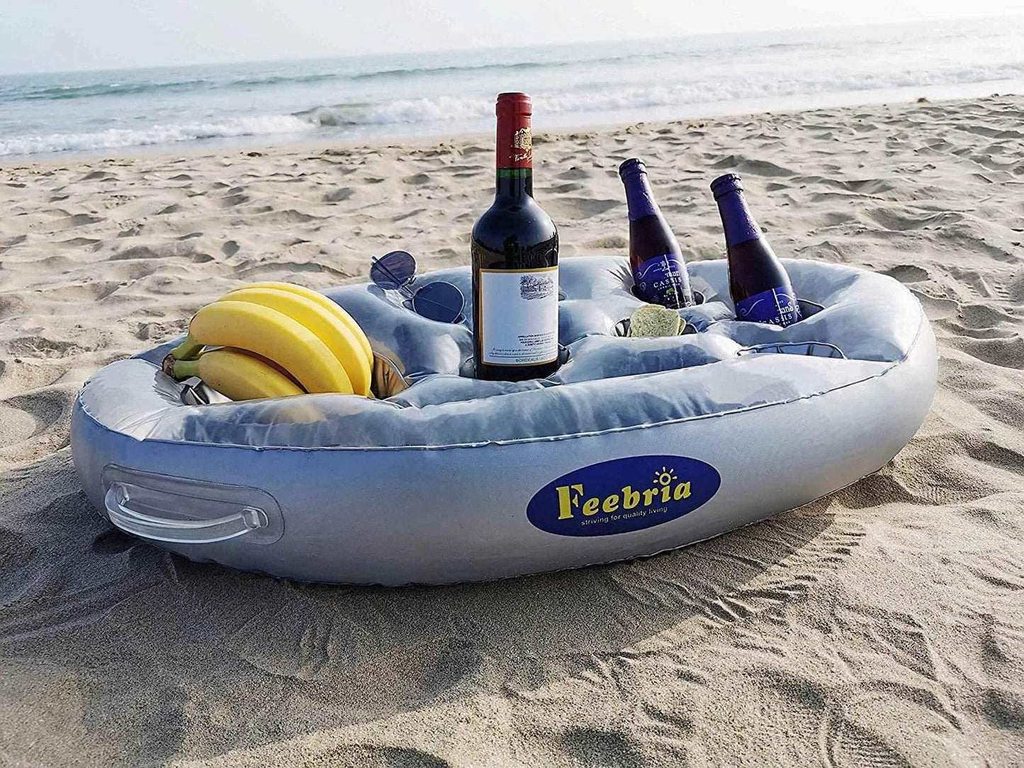 Summer Sea Bucket Cup Holder Inflatable Pool Beach Swimming Play Family Party Float Beer Drink Tray Cooler Table Toy Accessories - Empire P.E