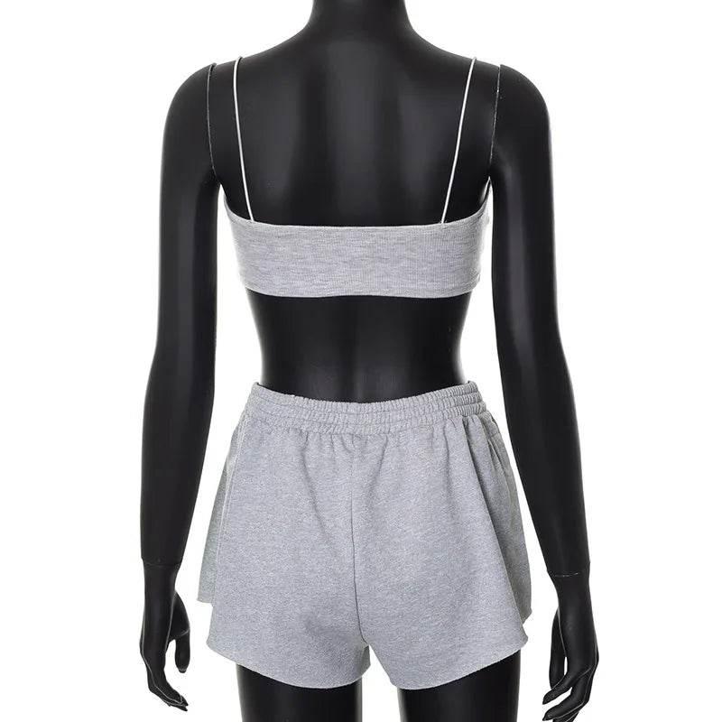 2025 New Sport Wear High Street Track Suits Sweatshirt Shorts Sets New Matching Sets 3 Pieces Set Women's Suits - Empire P.E