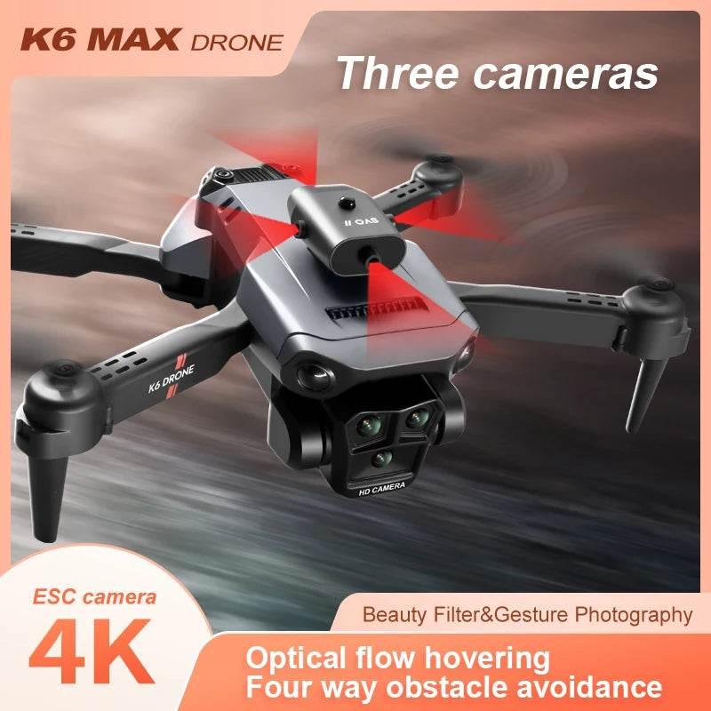 New light Flow professional UAV K6 MAX 4K HD three camera - Empire P.E