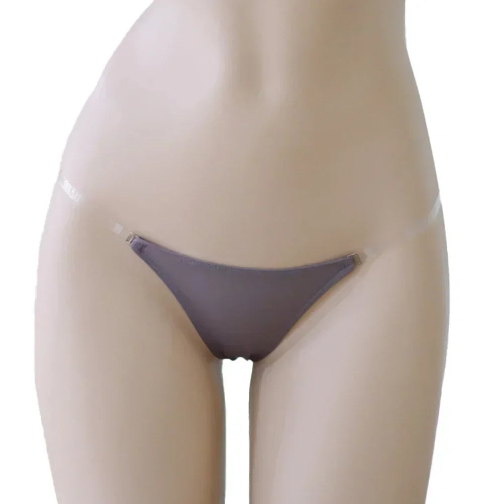Sexy Women’s Transparent Adjustable Waistband Panties Low-Rise G-String - Empire P.E