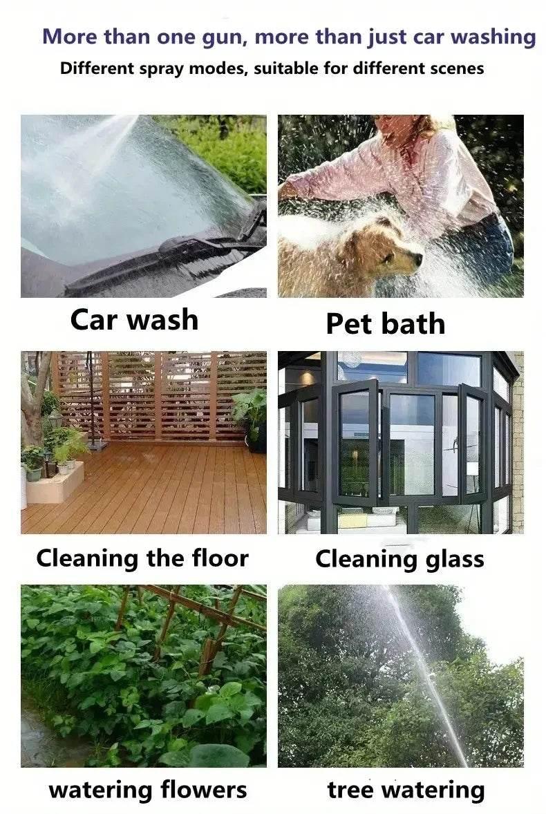 High Pressure Spray Water Gun Washing Garden Watering Hose Nozzle Sprinkler Car Cleaning Wash Tool Kits Auto Washer Guns - Empire P.E