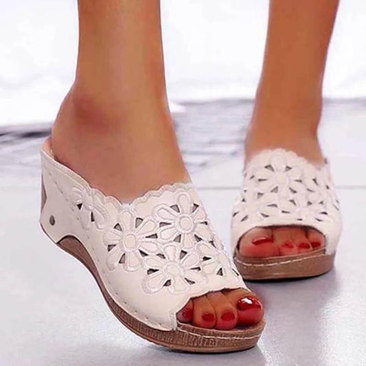 Sandals Shoes Women Summer Comfortable Women Shoe Slides Shoes Woman Wedge Walking Shoes Party Female Footwear Slippers Woman - Empire P.E