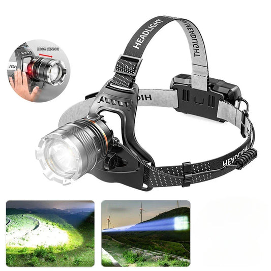 XHP50 LED Sensor Headlamp Waterproof Head Light Rechargeable - Empire P.E