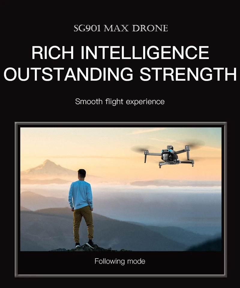 New SG901 MAX GPS Drone Professional 8K Camera Aerial FPV Brush Avoiding Obstacle with Large Screen Remote Control Folding Dron - Empire P.E