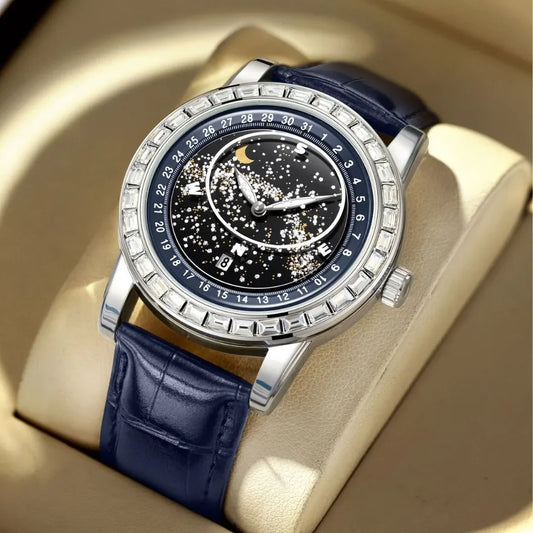 Rotating Gypsy Star Diamond Watch - Empire P.E
