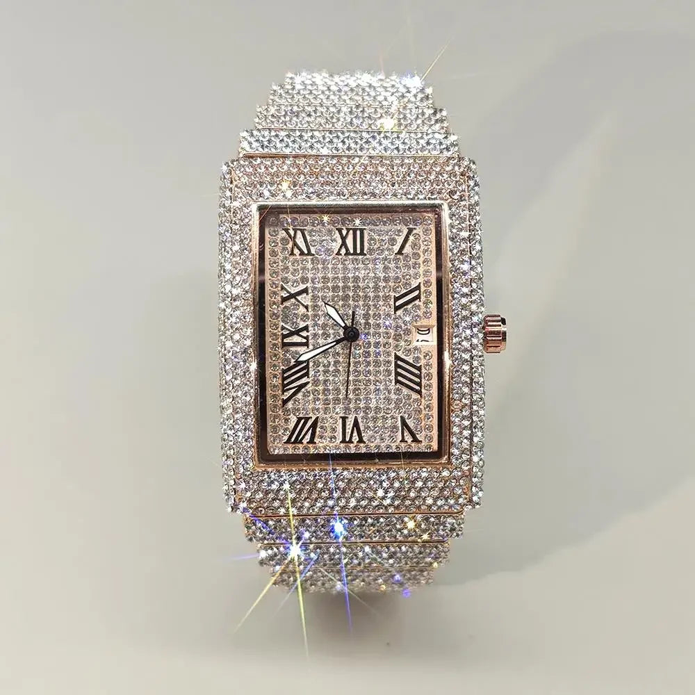 2025 Hot Luxury Brand Quartz Diamond Watch For Men - Empire P.E